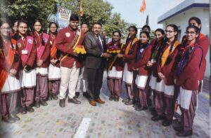 School Student Council Extended the Heartiest Welcome as Best Educationist