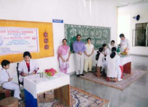 Students attended Medical Check-up Camp in School Campus