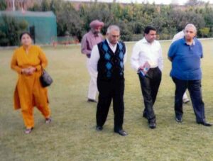 A walk in school ground with Shri Punam Suri Ji