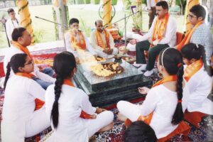 Attending Hawan with School Student Council