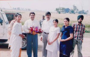 Floral Welcome at DAV Kakrala