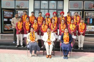 Group Photo with Students of Class-12 Science