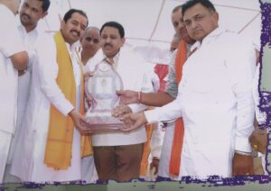 Receiving the Regards from MLA Cheeka