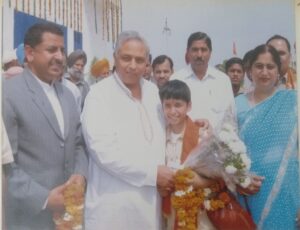 Floral Welcome of Shri Punam Suri Ji on School Inauguration Ceremony