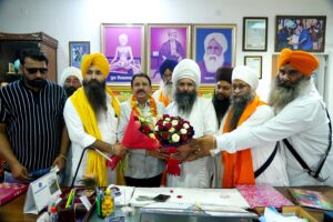 Receiving the Blessings from Baba Gurmukh Singh Ji (Gurudwara Garhi Sahib)